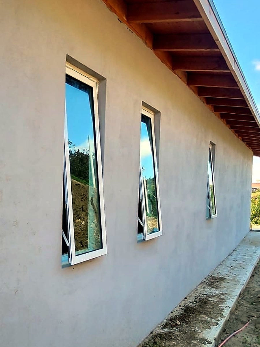 Ventana de proyección blanco